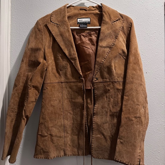 Wet Seal Jackets & Blazers - Y2K vintage leather coat WET SEAL
